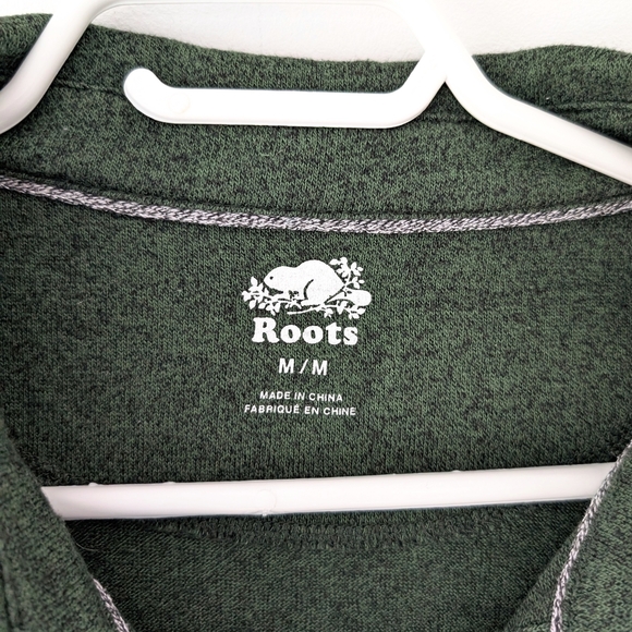Roots Green Heather Golf Polo In Size M - Picture 3 of 7